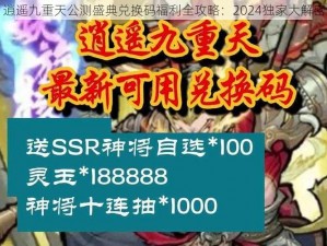 逍遥九重天公测盛典兑换码福利全攻略：2024独家大解密