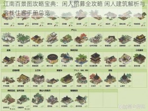 江南百景图攻略宝典：闲人招募全攻略 闲人建筑解析与客栈住客手册总览