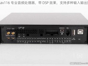 v66av116 专业音频处理器，带 DSP 效果，支持多种输入输出接口