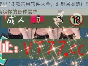 免费夜里 18 款禁用软件大全，汇聚各类热门禁用软件，满足你的各种需求