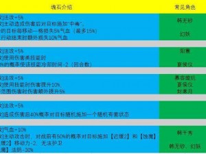 天地劫幽城黎幽魂石秘术再临：技能搭配推荐与实战指南