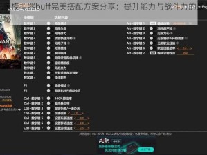 无敌玩家模拟器buff完美搭配方案分享：提升能力与战斗力的最佳组合策略揭秘