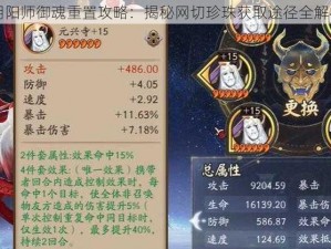 阴阳师御魂重置攻略：揭秘网切珍珠获取途径全解析