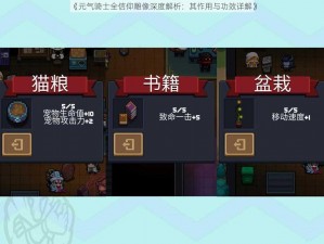 《元气骑士全信仰雕像深度解析：其作用与功效详解》