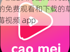 一款提供海量高清视频的免费观看和下载的草莓视频 app