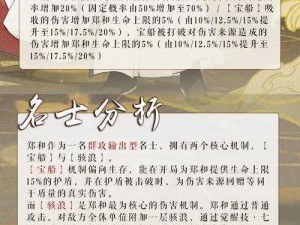 忘川风华录PVP阵容搭配推荐：郑和核心策略组合解析与实战应用指南