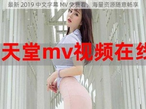 最新 2019 中文字幕 MV 免费看，海量资源随意畅享