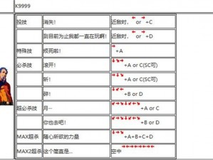 拳皇 2002 风云再起出招表，经典格斗游戏，重温街机时代