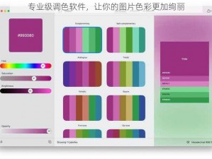 专业级调色软件，让你的图片色彩更加绚丽