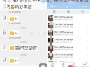 台湾 MD 豆传媒 APP 网址，提供成人视频资源，内容精彩丰富