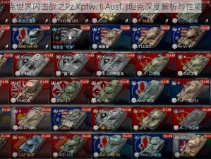 《坦克世界闪击战之Pz.Kpfw. II Ausf. J坦克深度解析与性能概览》