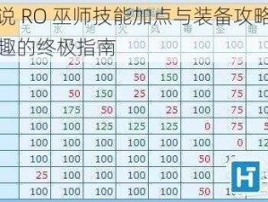 仙境传说 RO 巫师技能加点与装备攻略：畅享练级乐趣的终极指南