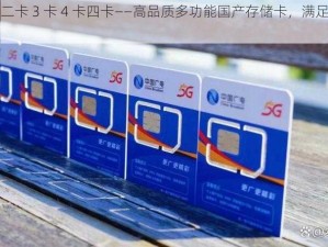 国产卡二卡 3 卡 4 卡四卡——高品质多功能国产存储卡，满足您的多种需求