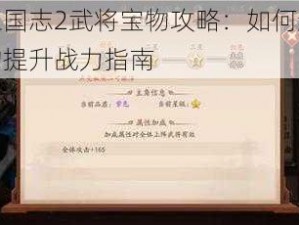 少年三国志2武将宝物攻略：如何选择最佳宝物提升战力指南