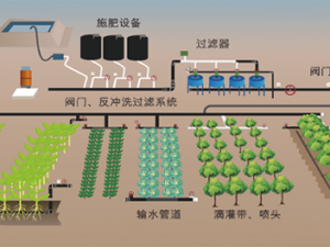 JINYE 灌溉系统，高效节水，智能控制，的农田提供全方位灌溉解决方案