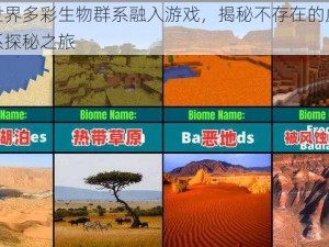 现实世界多彩生物群系融入游戏，揭秘不存在的虚拟生物群系探秘之旅