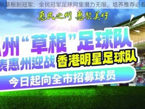 从草根到冠军：全民冠军足球阿里潜力无限，培养推荐必看