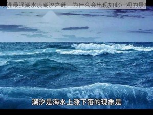 欧洲最强潮水喷潮汐之谜：为什么会出现如此壮观的景象？