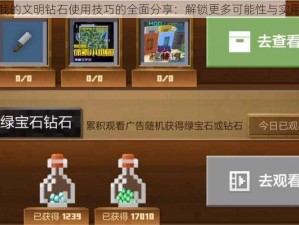 关于我的文明钻石使用技巧的全面分享：解锁更多可能性与实用价值