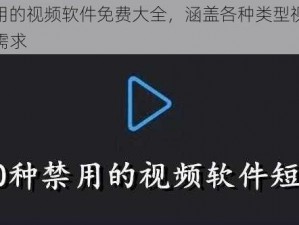 100 种禁用的视频软件免费大全，涵盖各种类型视频，满足你的所有需求