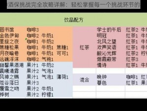 原神酒保挑战完全攻略详解：轻松掌握每一个挑战环节的秘诀