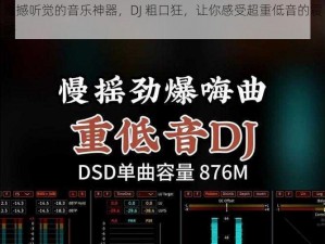 震撼听觉的音乐神器，DJ 粗口狂，让你感受超重低音的震撼