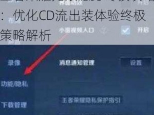 王者荣耀无限隐身终极攻略：优化CD流出装体验终极策略解析