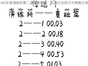 re0手游演练所第二层攻略详解：实战打法技巧与策略分享