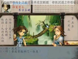 《武林群侠传》之超完美养成攻略篇：修炼武道之终极秘诀