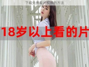 下载免费看片视频的方法