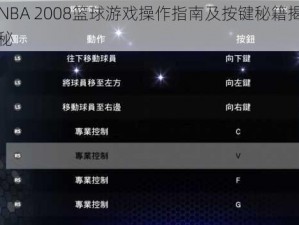 NBA 2008篮球游戏操作指南及按键秘籍揭秘