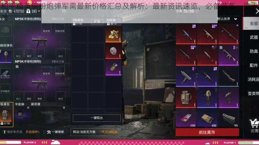 和平精英缤纷炮弹军需最新价格汇总及解析:最新资讯速览,必备装备一览无遗