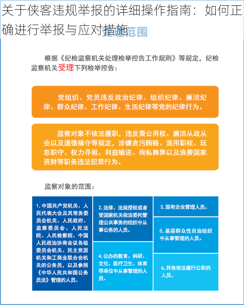 关于侠客违规举报的详细操作指南：如何正确进行举报与应对措施