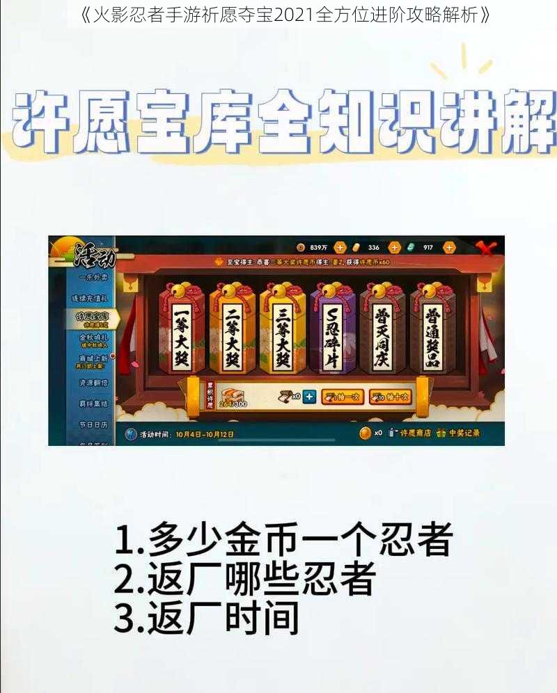 《火影忍者手游祈愿夺宝2021全方位进阶攻略解析》