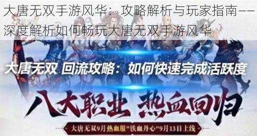 大唐无双手游风华：攻略解析与玩家指南——深度解析如何畅玩大唐无双手游风华