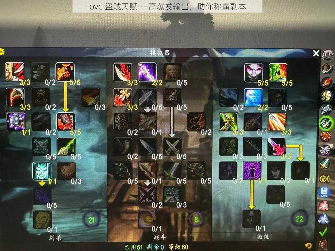 pve 盗贼天赋——高爆发输出，助你称霸副本