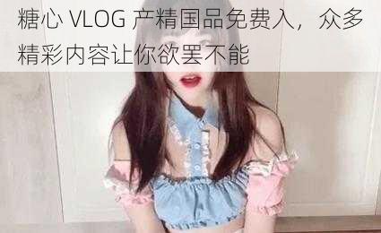 糖心 VLOG 产精国品免费入，众多精彩内容让你欲罢不能