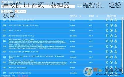高效的 bt 资源下载神器，一键搜索，轻松获取
