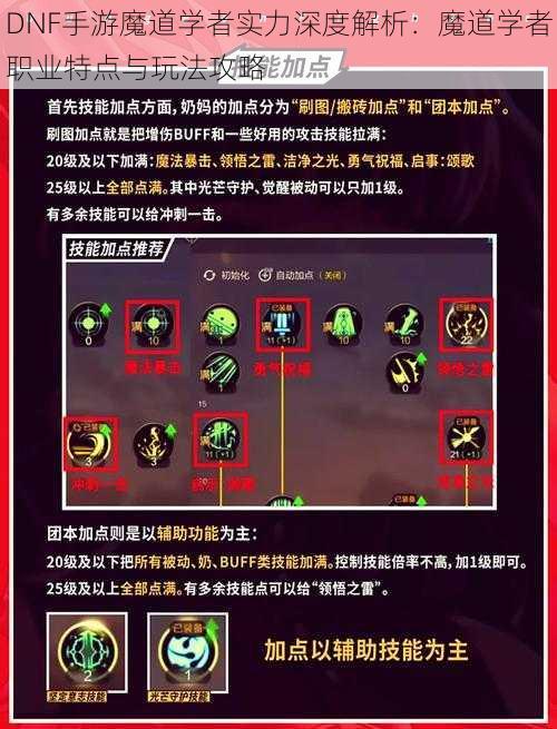 DNF手游魔道学者实力深度解析：魔道学者职业特点与玩法攻略