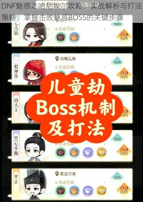 DNF魅惑之哈尼埃尔攻略：实战解析与打法策略，掌握击败魅惑BOSS的关键步骤