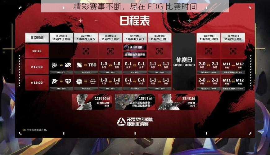 精彩赛事不断，尽在 EDG 比赛时间