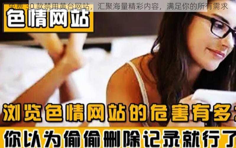 免费 30 款禁用黄台网站，汇聚海量精彩内容，满足你的所有需求