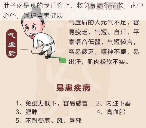 肚子疼是真的我行将止，救急良药行军散，家中必备，呵护全家健康