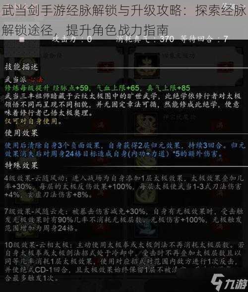 武当剑手游经脉解锁与升级攻略：探索经脉解锁途径，提升角色战力指南