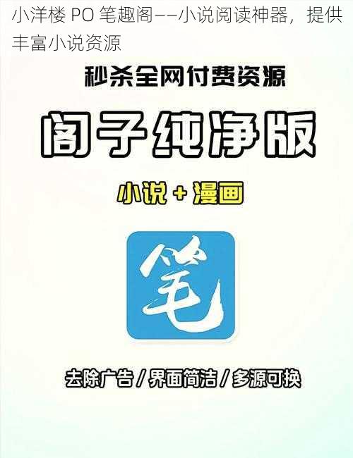 小洋楼 PO 笔趣阁——小说阅读神器，提供丰富小说资源