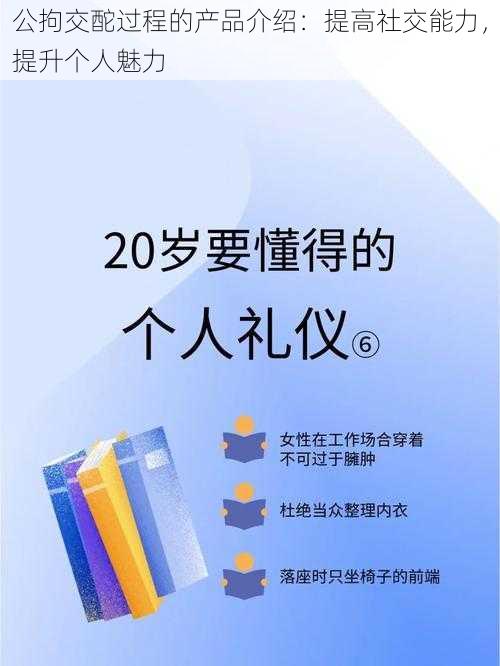 公拘交酡过程的产品介绍：提高社交能力，提升个人魅力