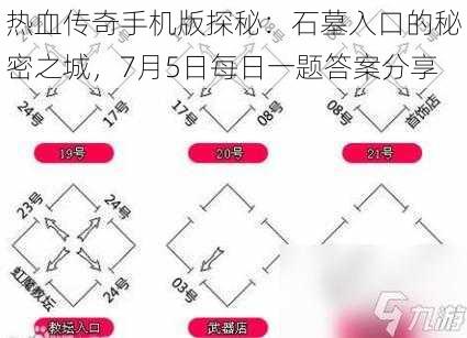 热血传奇手机版探秘：石墓入口的秘密之城，7月5日每日一题答案分享