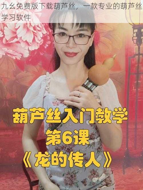 九幺免费版下载葫芦丝，一款专业的葫芦丝学习软件