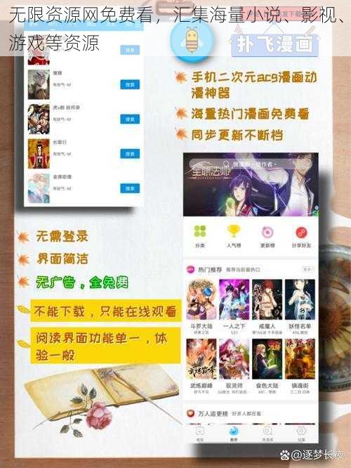 无限资源网免费看，汇集海量小说、影视、游戏等资源