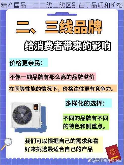 精产国品一二二线三线区别在于品质和价格